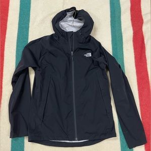 North Face black protective rain coat